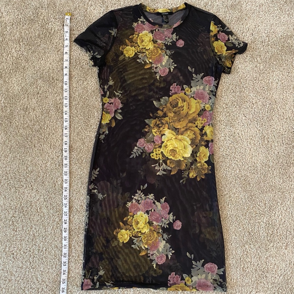 Floral mesh dress